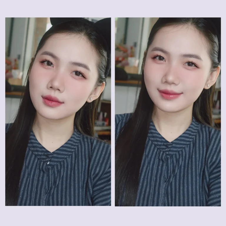 Chị em tự tin tỏa sáng rạng rỡ sau khi hoàn thành lớp học makeup cá nhân.